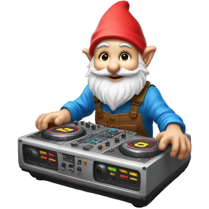 Vibing Dj gnome emoji