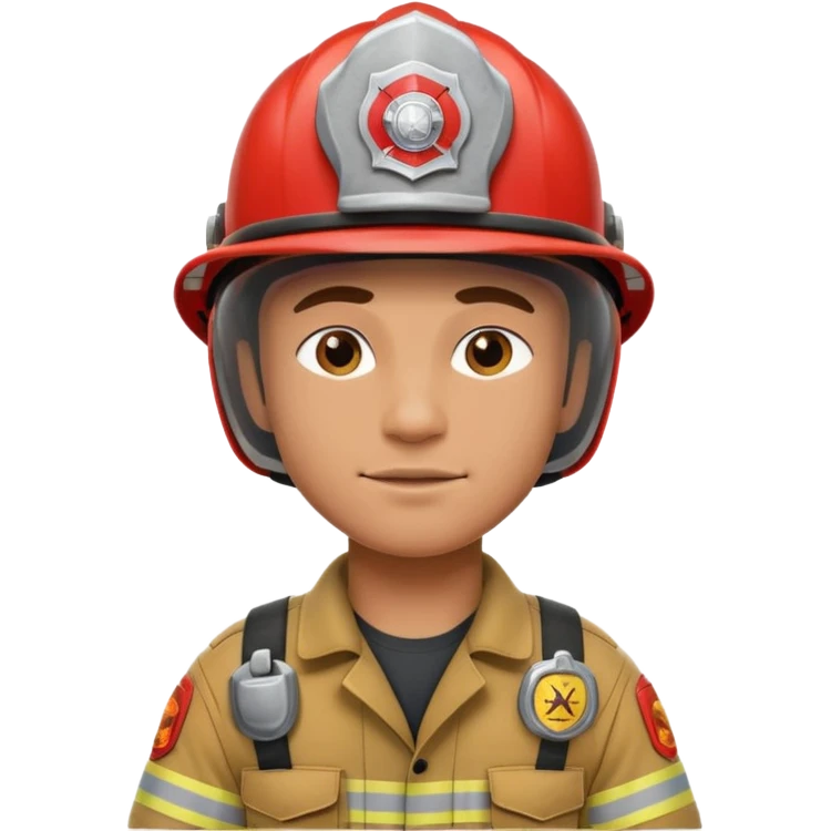 Firefighter with penis and balls emoji
