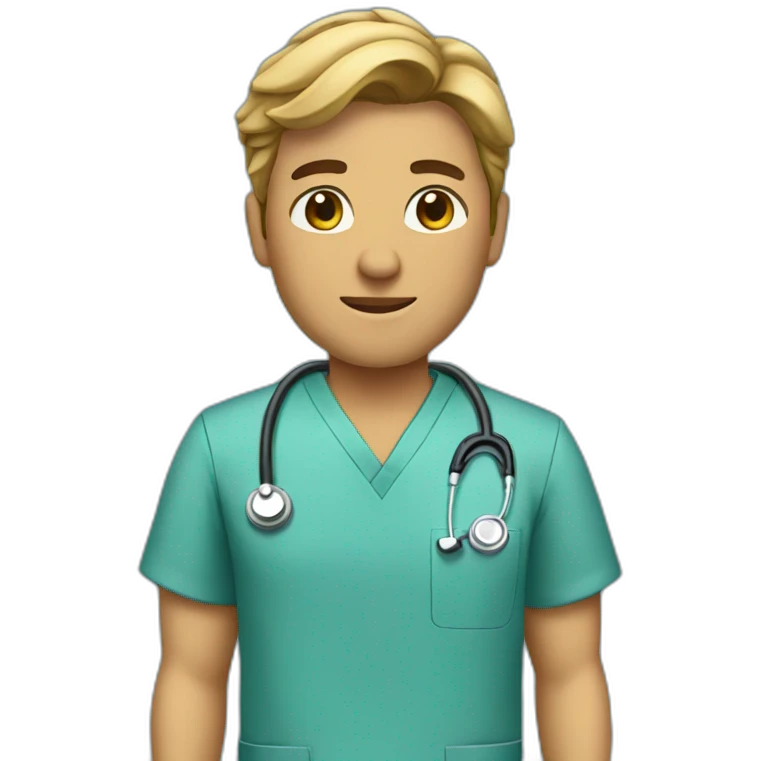 doctor in scrubs emoji
