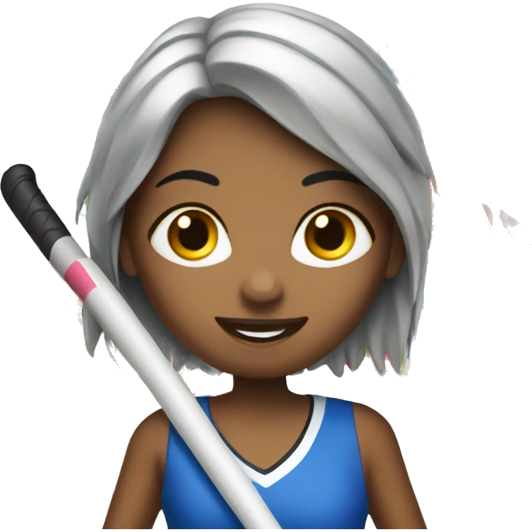 Field hockey girl emoji