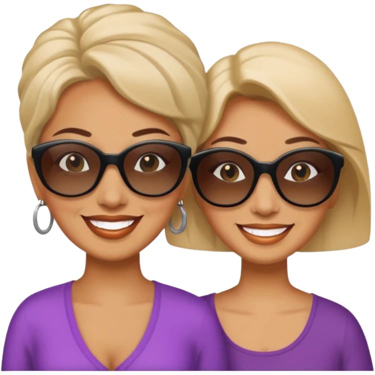 Aunties traveling emoji