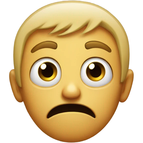 Scared with one eye squinting  emoji