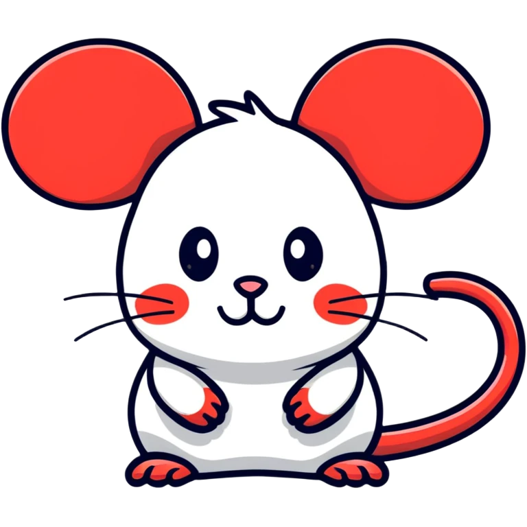 Red mause  emoji
