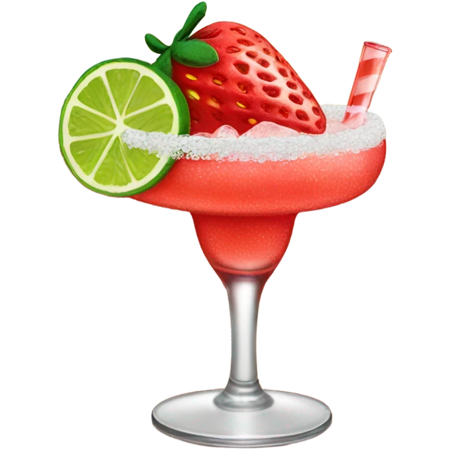 strawberry margarita  emoji
