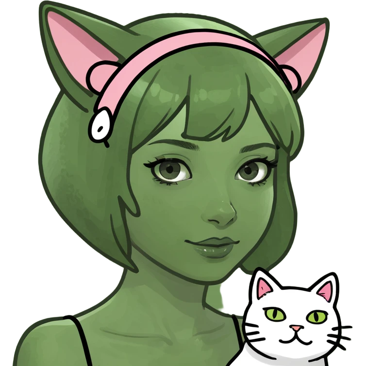 kawaii lady with spam meat   emoji
