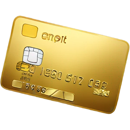 golden credit card emoji