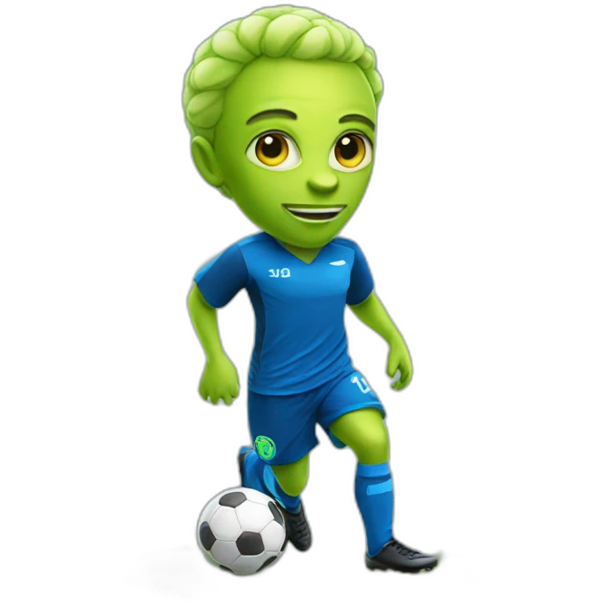 soccer alien player emoji