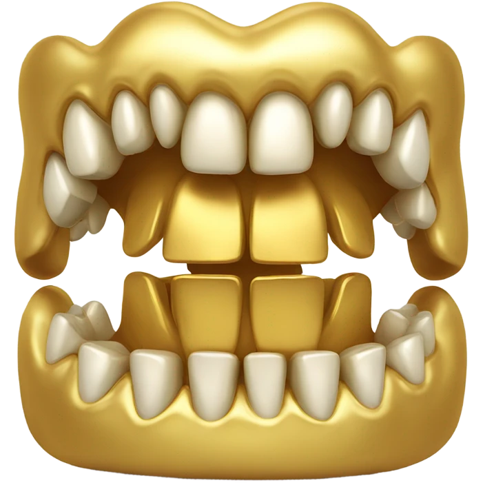 Golden tooth emoji