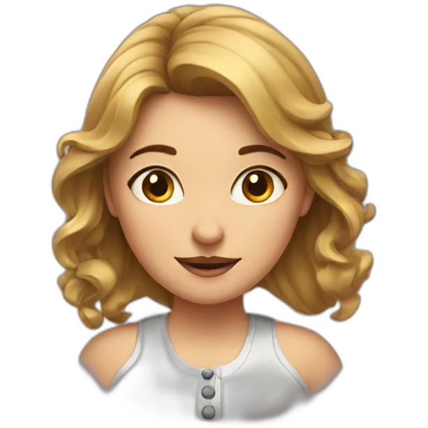 girl-with-mustache emoji