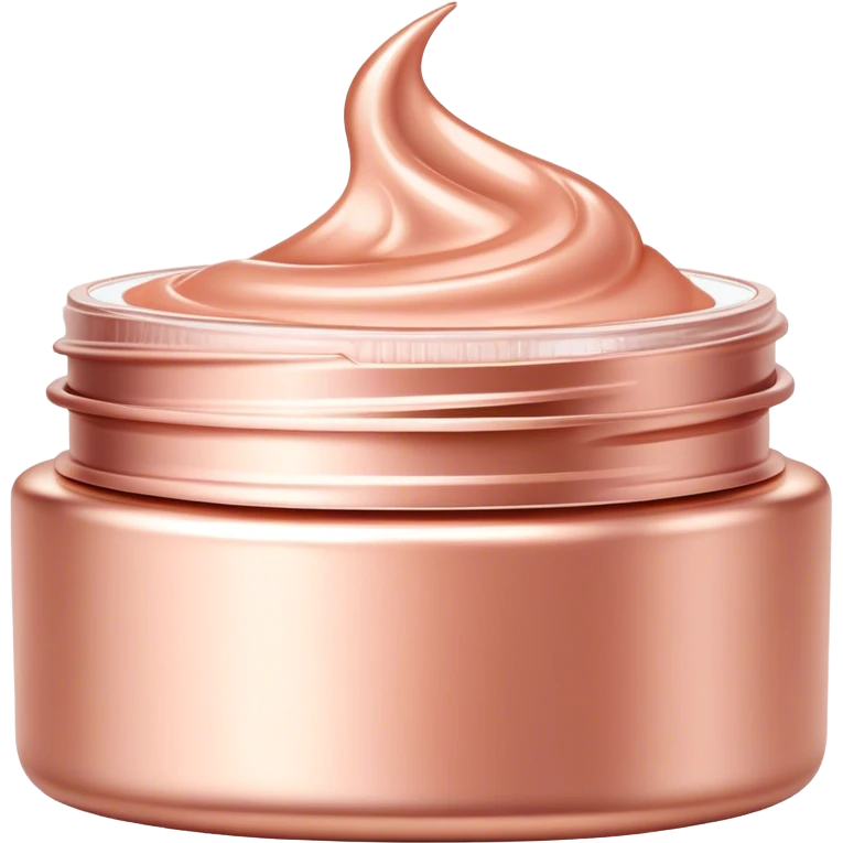 Rose gold face cream emoji