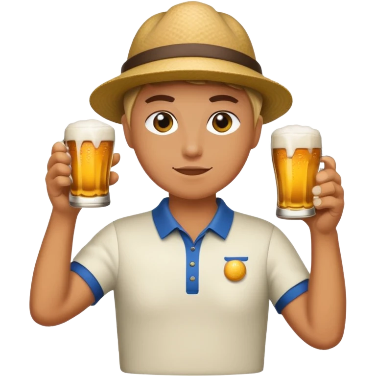 Golf and beer emoji