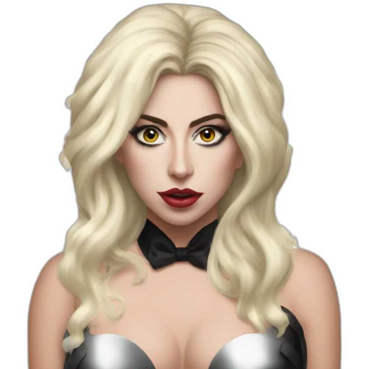 Lady gaga Harley Queen cheveux blond emoji