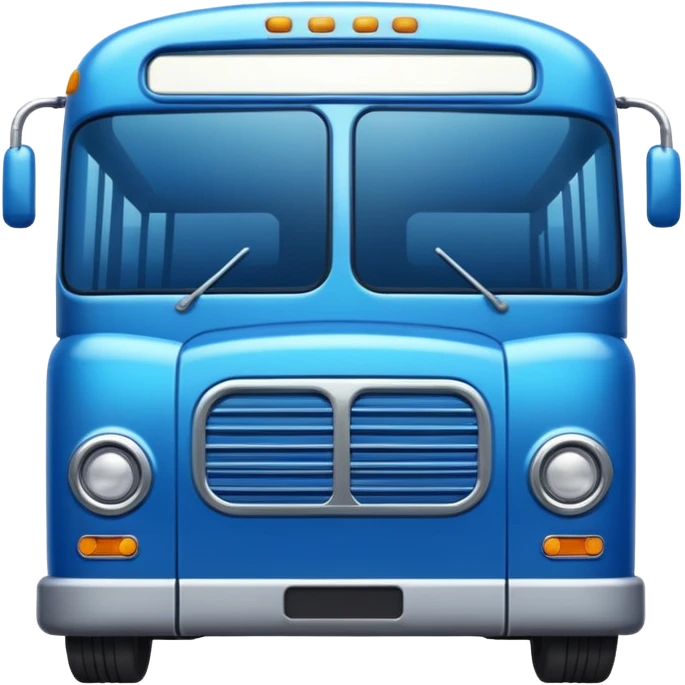 High resolution of  bus emoji