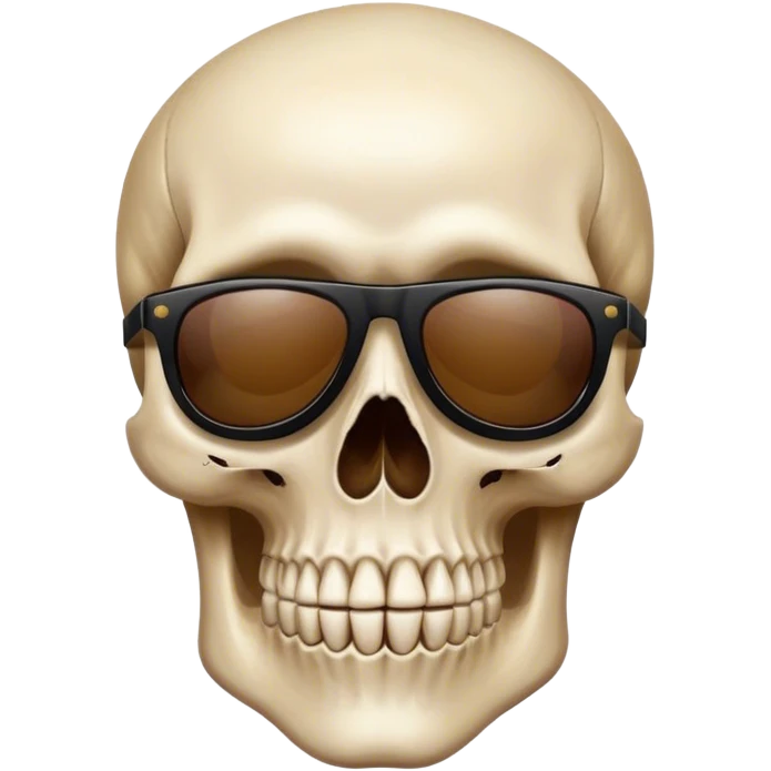 Calavera con gafas de sol emoji