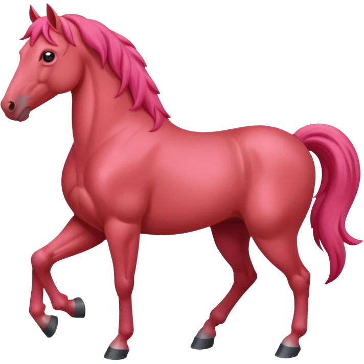 pinkred horse emoji