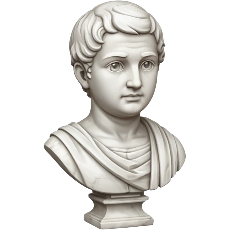 Marble bust,Museum Statues. emoji