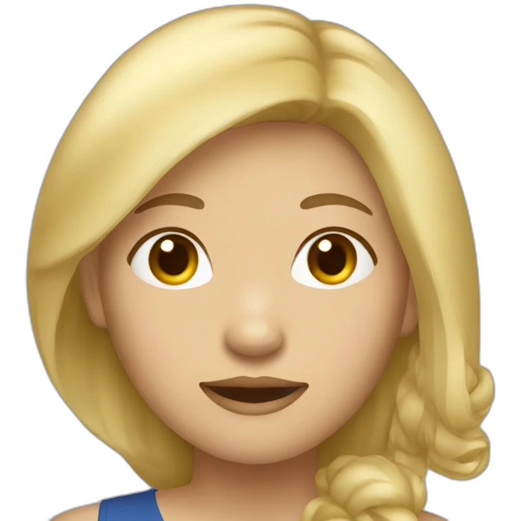 Vietnamese women with blonde hair emoji
