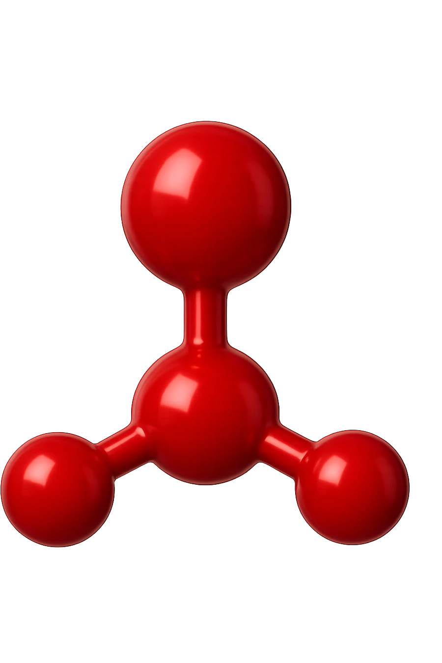 molecola chimica rossa, iperrealistico 4k, isolato su sfondo bianco, iperrealistico 4k, isolato su sfondo bianco emoji