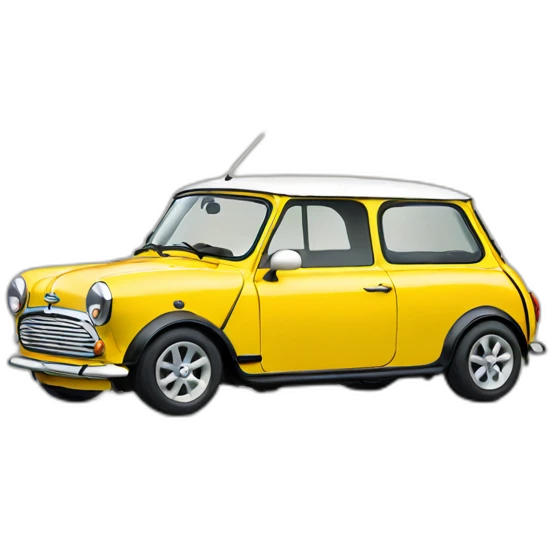 yellow classic mini cooper emoji