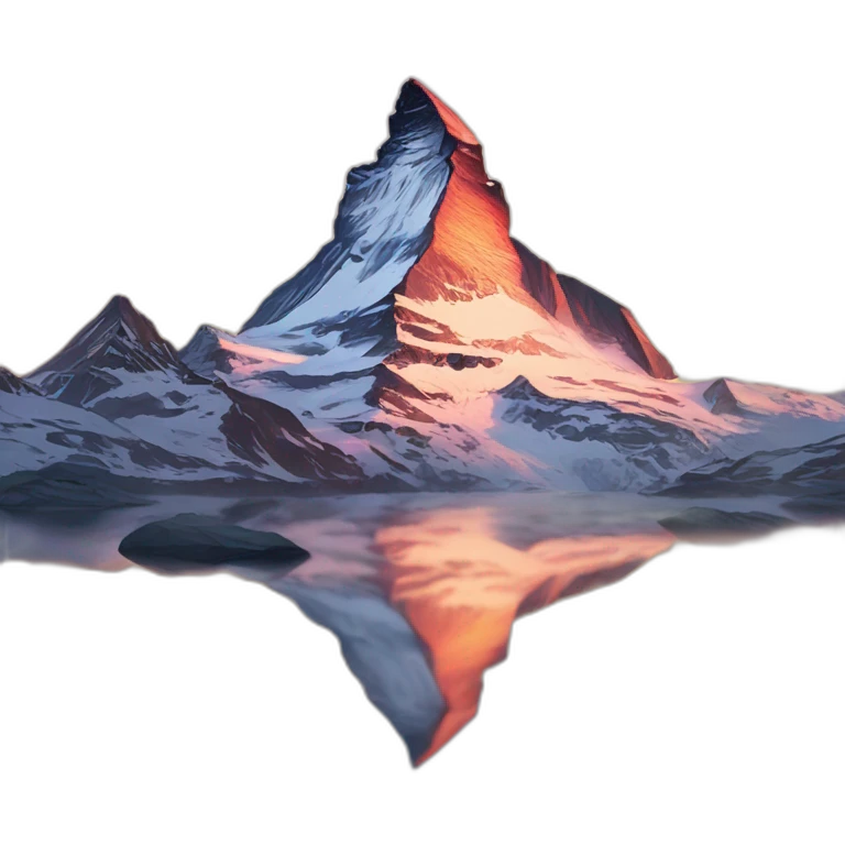 matterhorn sunset emoji