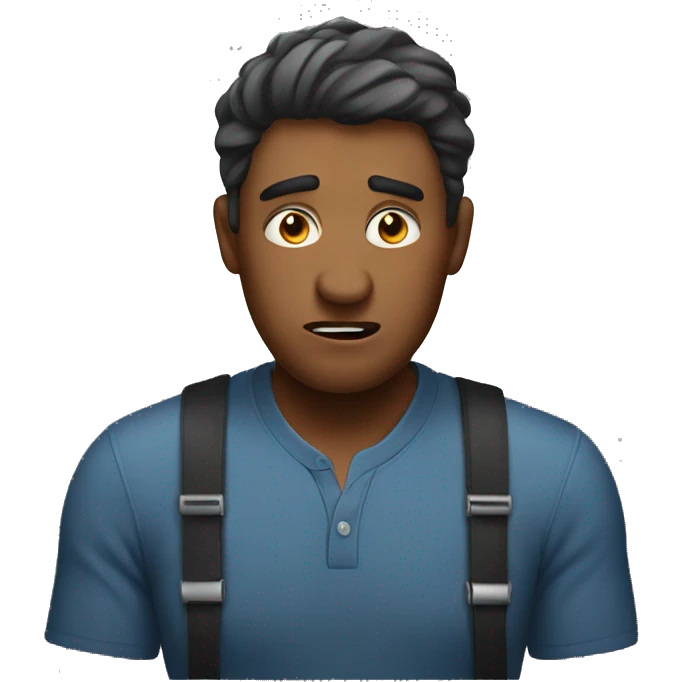a man complaining a lot emoji