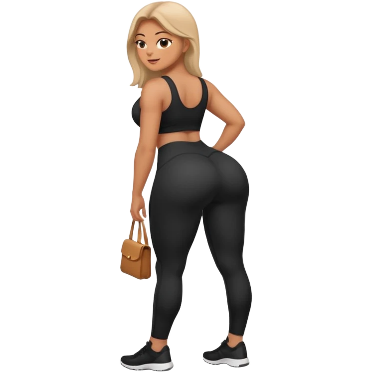 Huge booty Leggings emoji