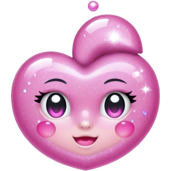 glitter pink Douyin emoji