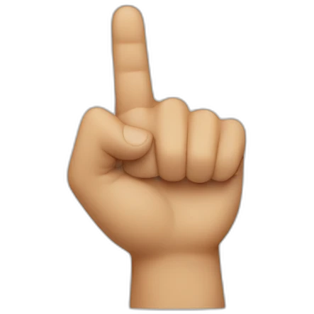 Finger pointing up emoji
