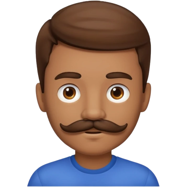 mustache boy,Big mustache. emoji