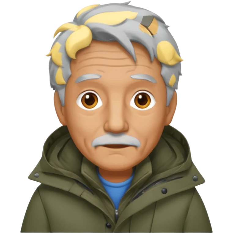 old Man in parka emoji