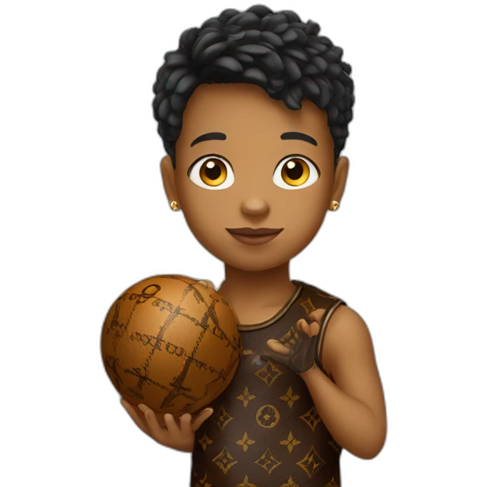 kid with louis vuitton ball emoji