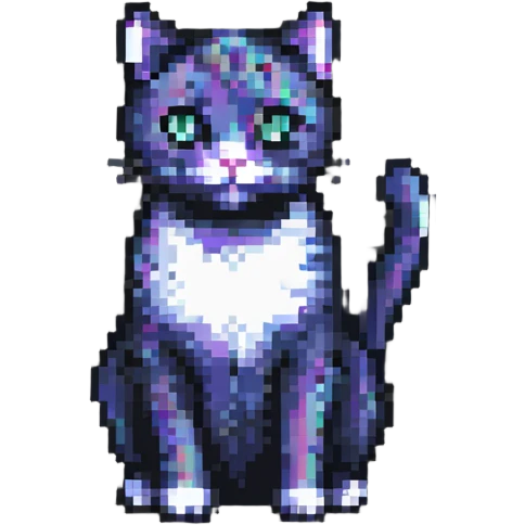 pixel art cat emoji