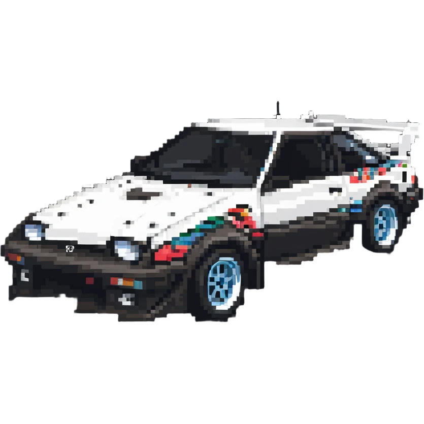Toyota AE86 drift car emoji