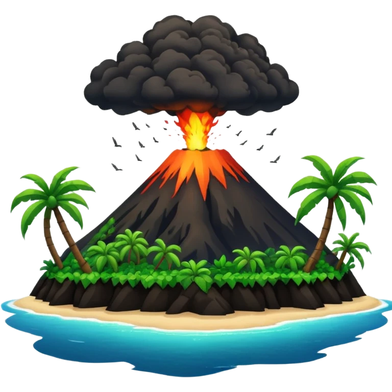 Остров с Вулканом emoji
