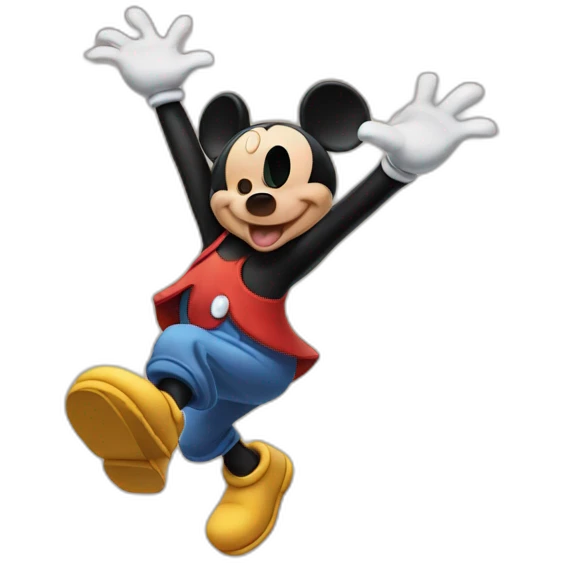 mickey mouse jump emoji
