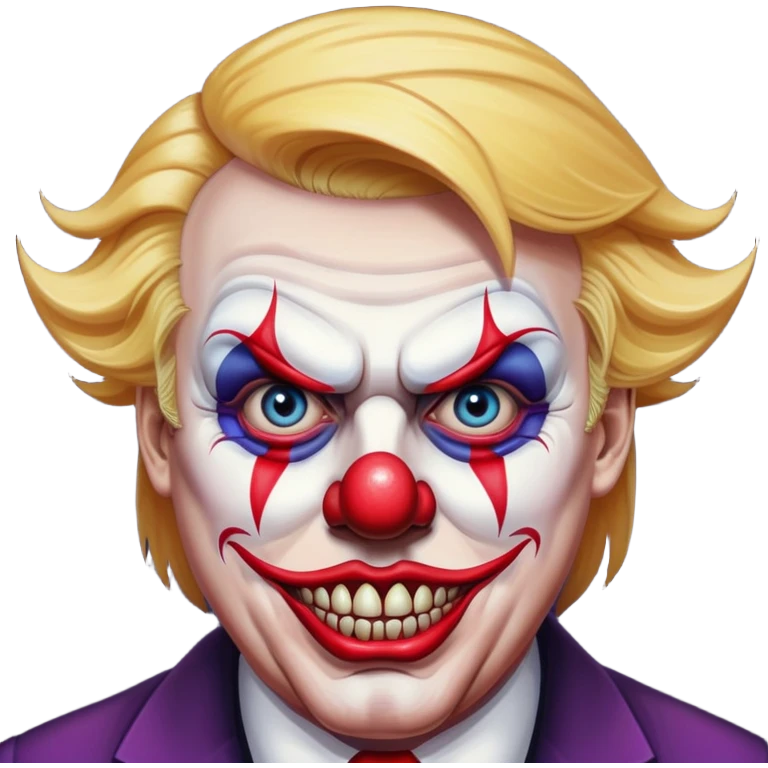Трамп,демон,клоун emoji