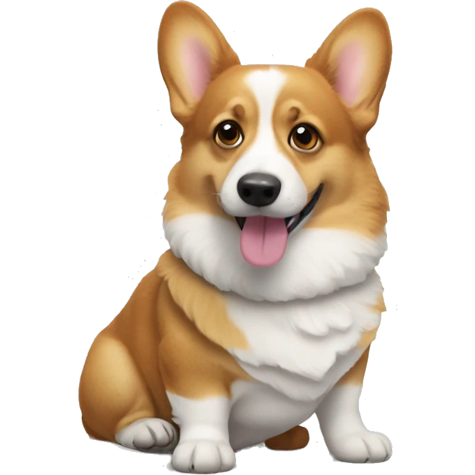 Corgi with binky  emoji