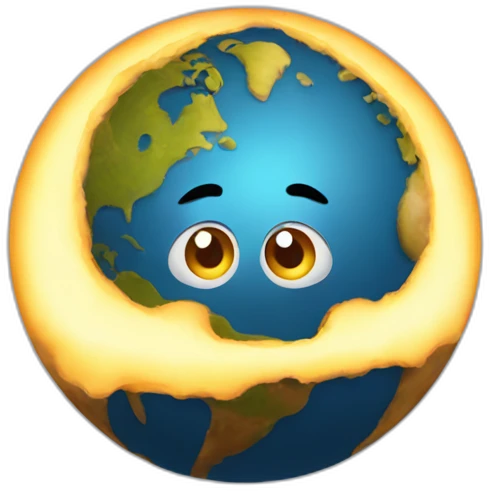 The Planet Venus Is shocked emoji