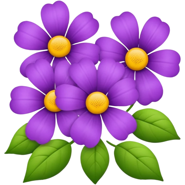 Purple flowers emoji