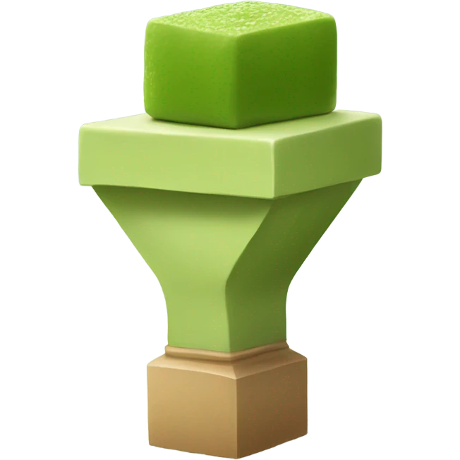 Green matcha and Yoga Block emoji