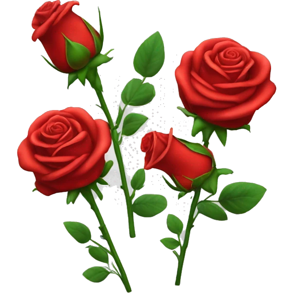 Ramo de 3 unidades rosas rojas y 3 unidades de grasoles emoji