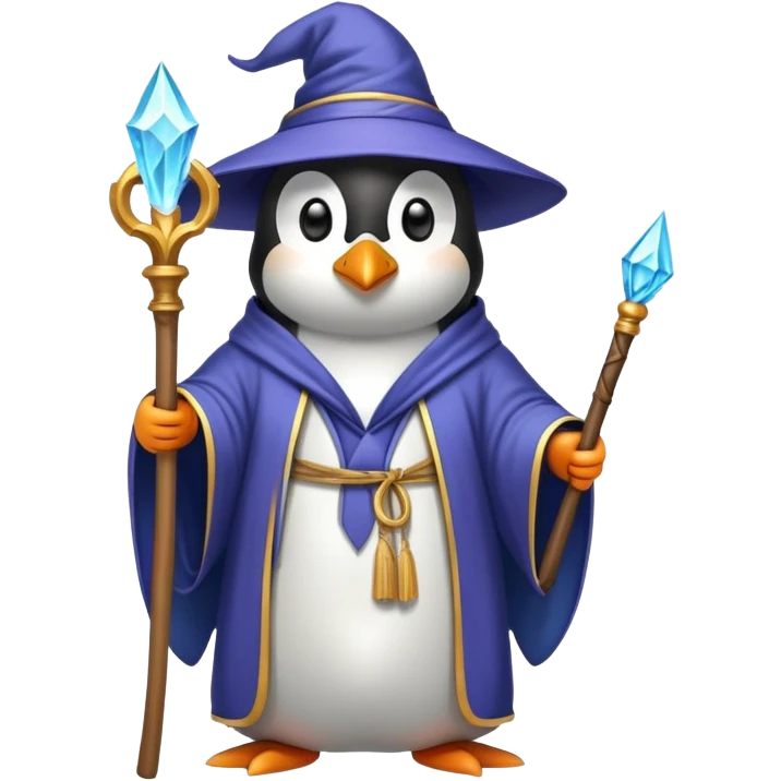 penguin wizard emoji