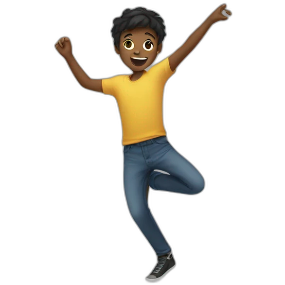 Boy dancing emoji