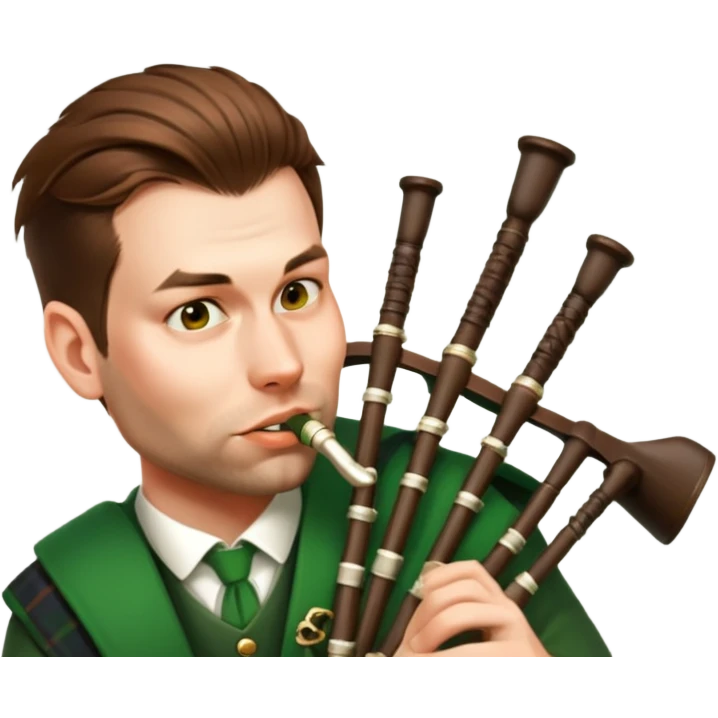 Green Bagpiper emoji