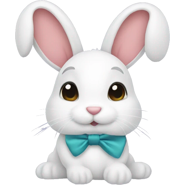 Bunny with bow  emoji