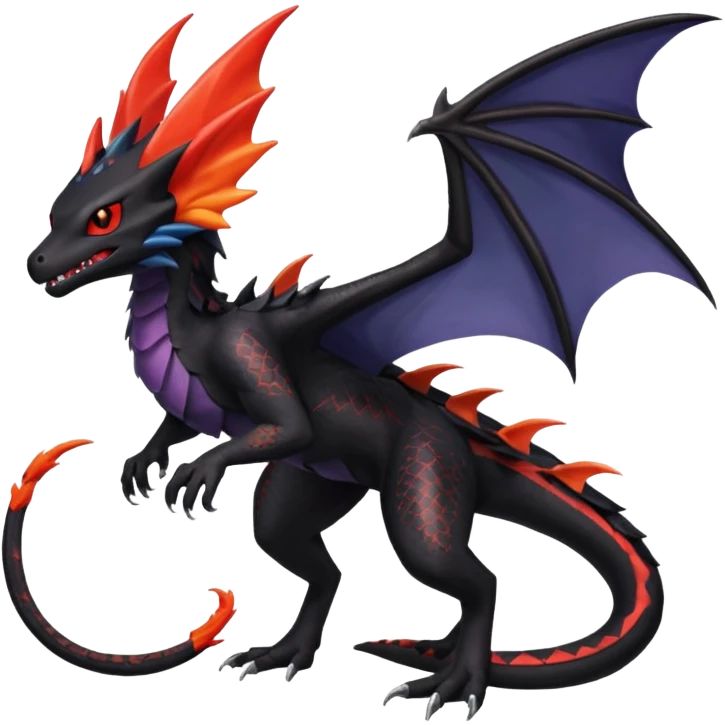 Nargacuga-Noivern-Salandit-fusion (full body) emoji