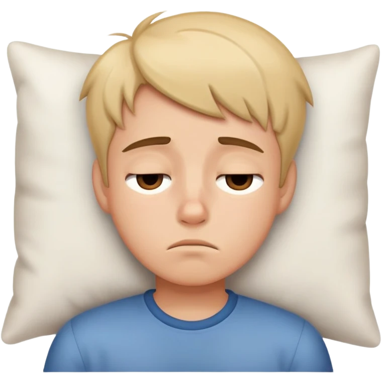 tired boy with sleepy expression emoji