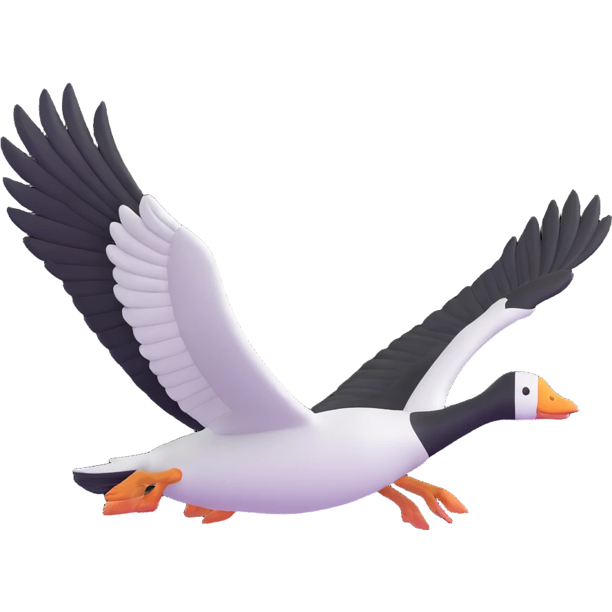 flying goose emoji
