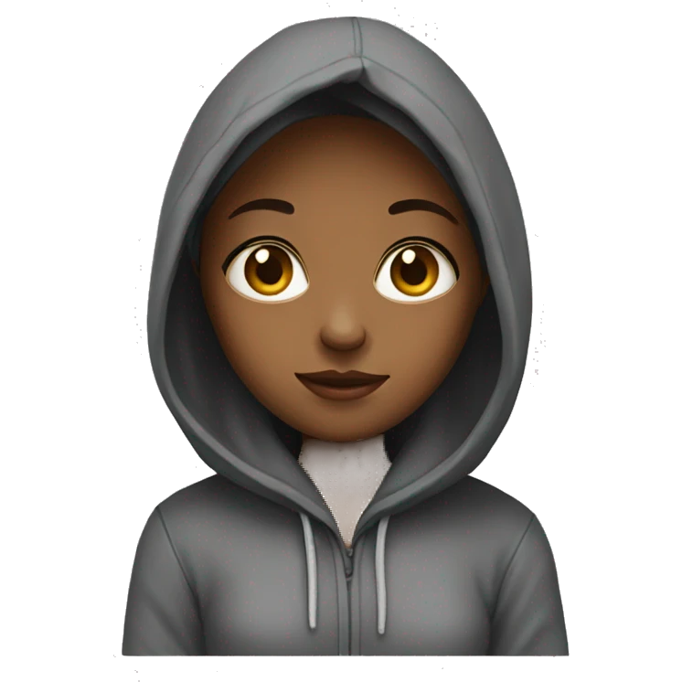 A girl in a hoodie emoji