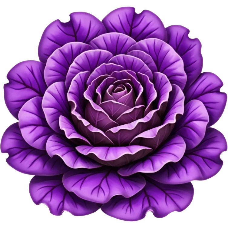 purple lettuce emoji